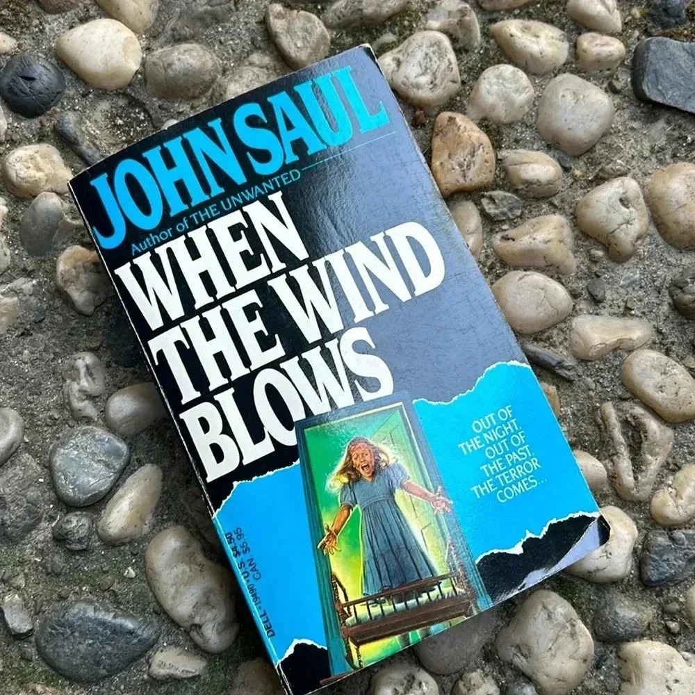 Vintage 80s When the Wind Blows by John Saul Horror Pulp Paperback Dell 1981